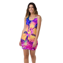 Charger l'image dans la galerie, Robe Moulante Fleur tropical étoilée IMPERIAL 125 R'B