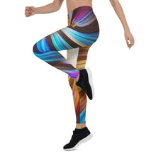 Charger l'image dans la galerie, Leggings Sport Femmes "BLEU SPIRAL" - IMPERIAL 125 R'B