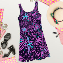 Charger l'image dans la galerie, Robe Evasée Florale Purple - IMPERIAL 125 R'B