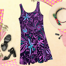 Charger l'image dans la galerie, Robe Evasée Florale Purple - IMPERIAL 125 R'B