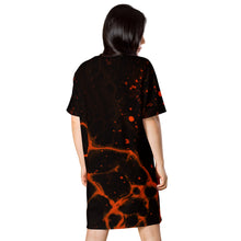 Charger l'image dans la galerie, Robe T-shirt "rouge abstrait" IMPERIAL 125 R'B