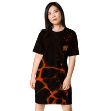 Charger l'image dans la galerie, Robe T-shirt "rouge abstrait" IMPERIAL 125 R'B