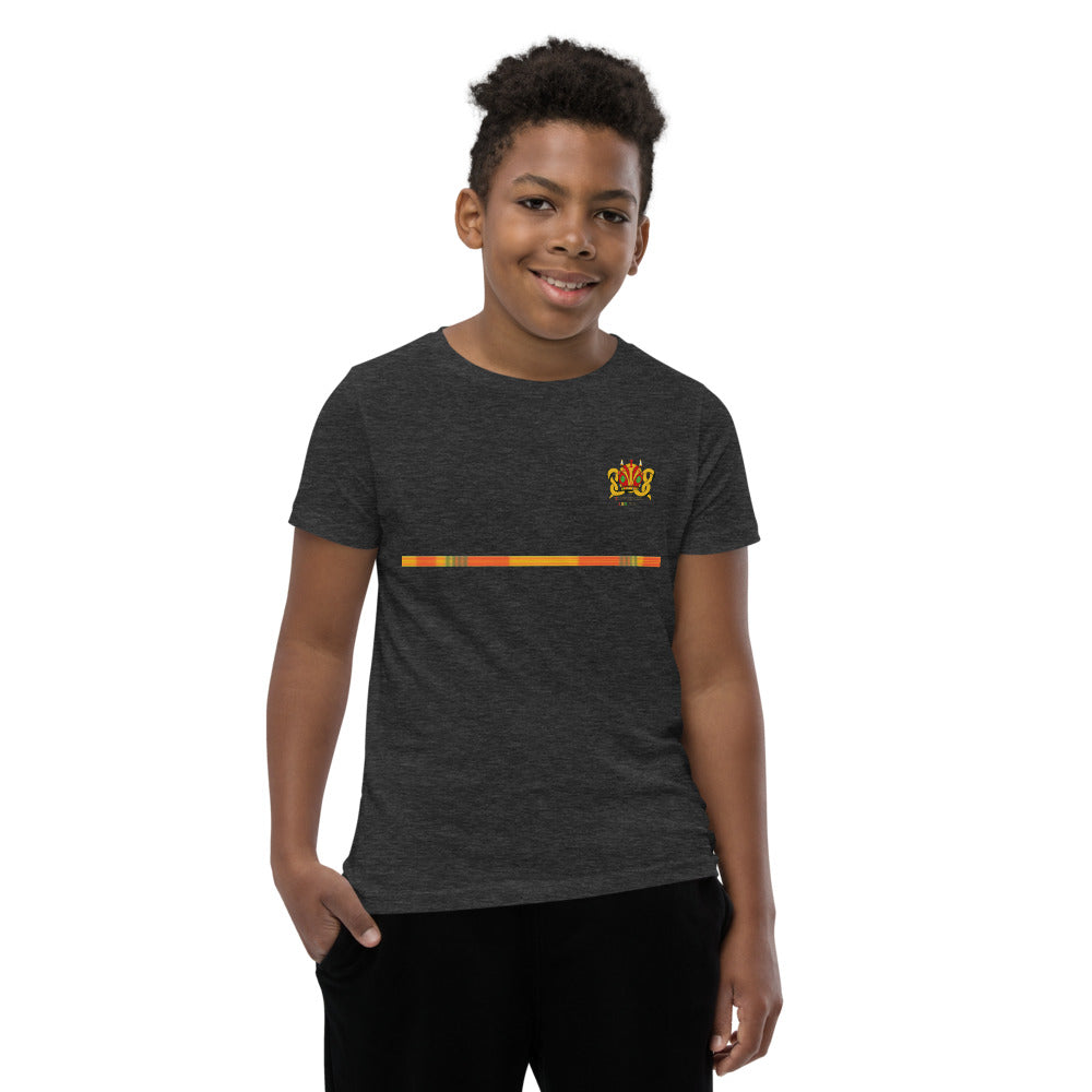 T-shirt à Manches Courtes Adolescent Bande madras Rouge Jaune Vert -IMPERIAL 125 R'B